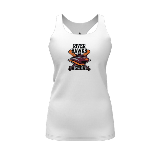 [FT0TRBWH-FYS-LOGO2] Decker Racerback Tank Top (Female Youth S, White, Logo 2)