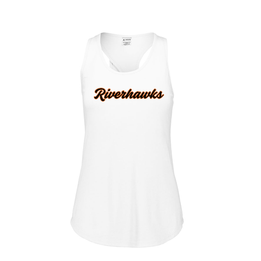 [FT0TUBWH-FAS-LOGO1] Ladies Tri Blend Tank Top (Female Adult S, White, Logo 1)