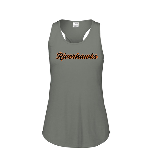 [FT0TUBGY-FAS-LOGO1] Ladies Tri Blend Tank Top (Female Adult S, Gray, Logo 1)