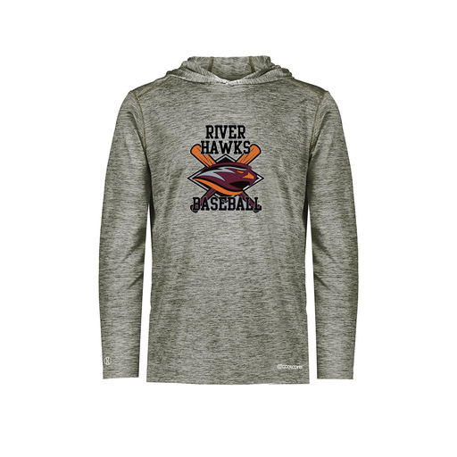 [FOLHCGGY-AS-LOGO2] Men's Charge Hoodie (Adult S, Gray, Logo 2)