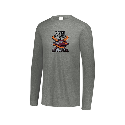 [FTLCUBGY-AXS-LOGO2] Men's LS Ultra-blend T-Shirt (Adult XS, Gray, Logo 2)