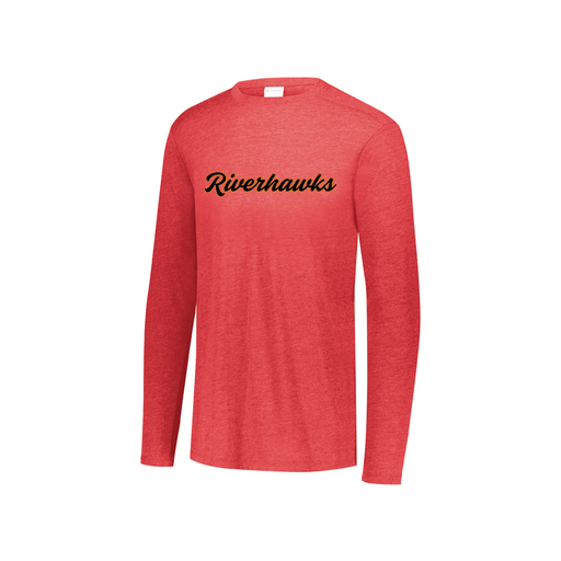 [FTLCUBRD-YS-LOGO1] Youth LS Ultra-blend T-Shirt (Youth S, Red, Logo 1)