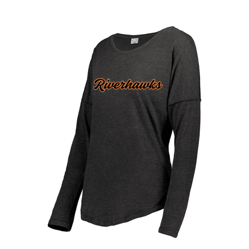 [FTLCUBBK-FAXS-LOGO1] Ladies LS Ultra-blend T-Shirt (Female Adult XS, Black, Logo 1)