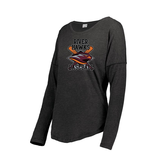 [FTLCUBBK-FAXS-LOGO2] Ladies LS Ultra-blend T-Shirt (Female Adult XS, Black, Logo 2)
